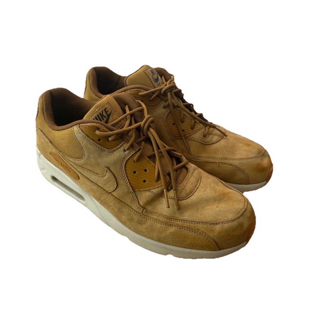 Nike Air Max 90 Ultra 2.0 Leather Wheat Pack Men Size 13 Flax Suede 924447700